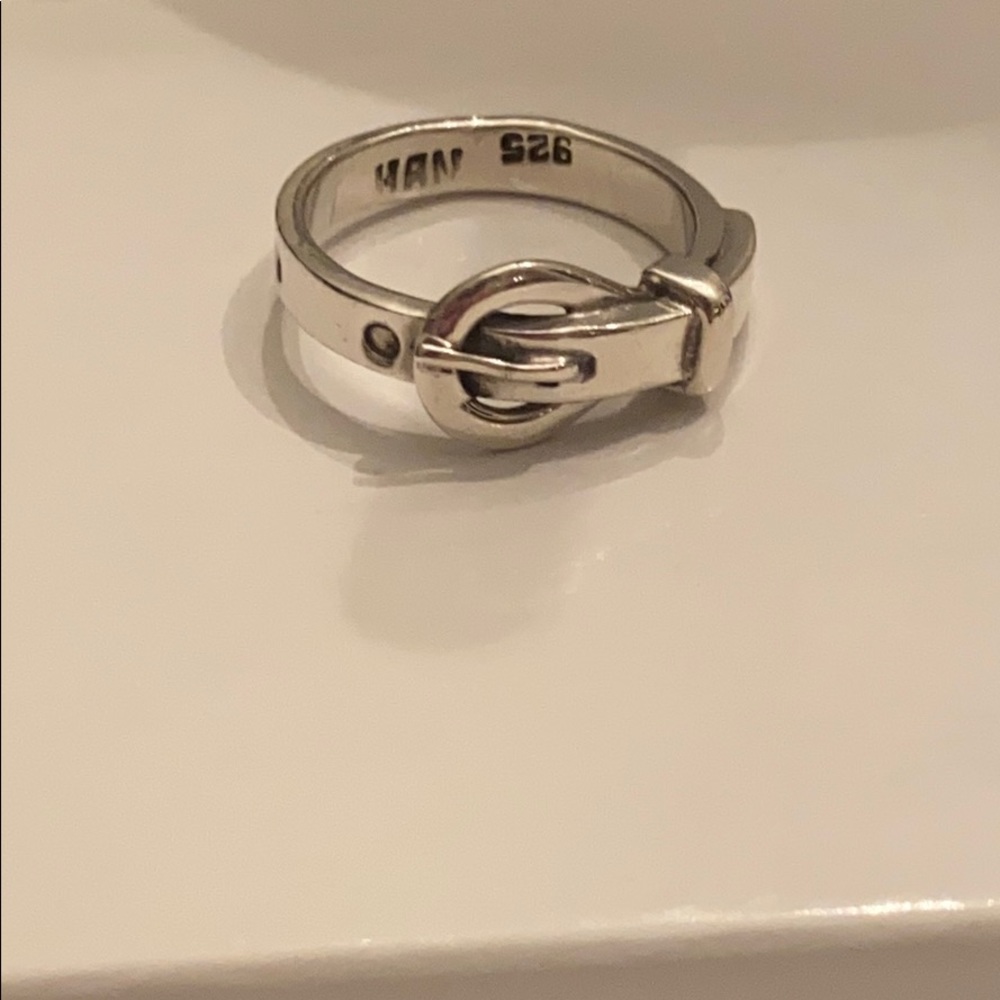Sterling Silver buckle ring